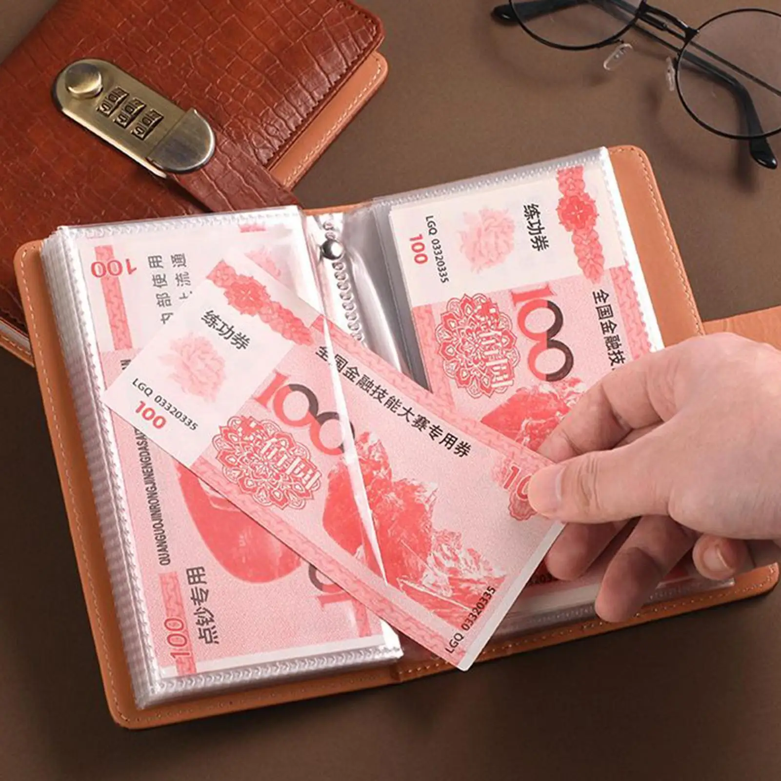 Cash Saving Money Challenge Book with Password Lock  - 100 Pages Vintage Budget Planner & Password Journal for Money Savings image 3