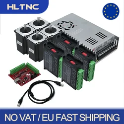 Kit de Motor paso a paso Nema23, Motor 57 De 3/4 ejes, Unidad de micropaso TB6600, fuente de alimentación conmutada y tarjeta controladora Mach3, envío en la UE