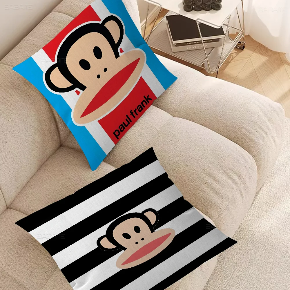 P-Paul F-Frank Personalized Pillow Cover Kids Bedroom Wild Party Decor Pillowcase Kid Birthday Shower Gift