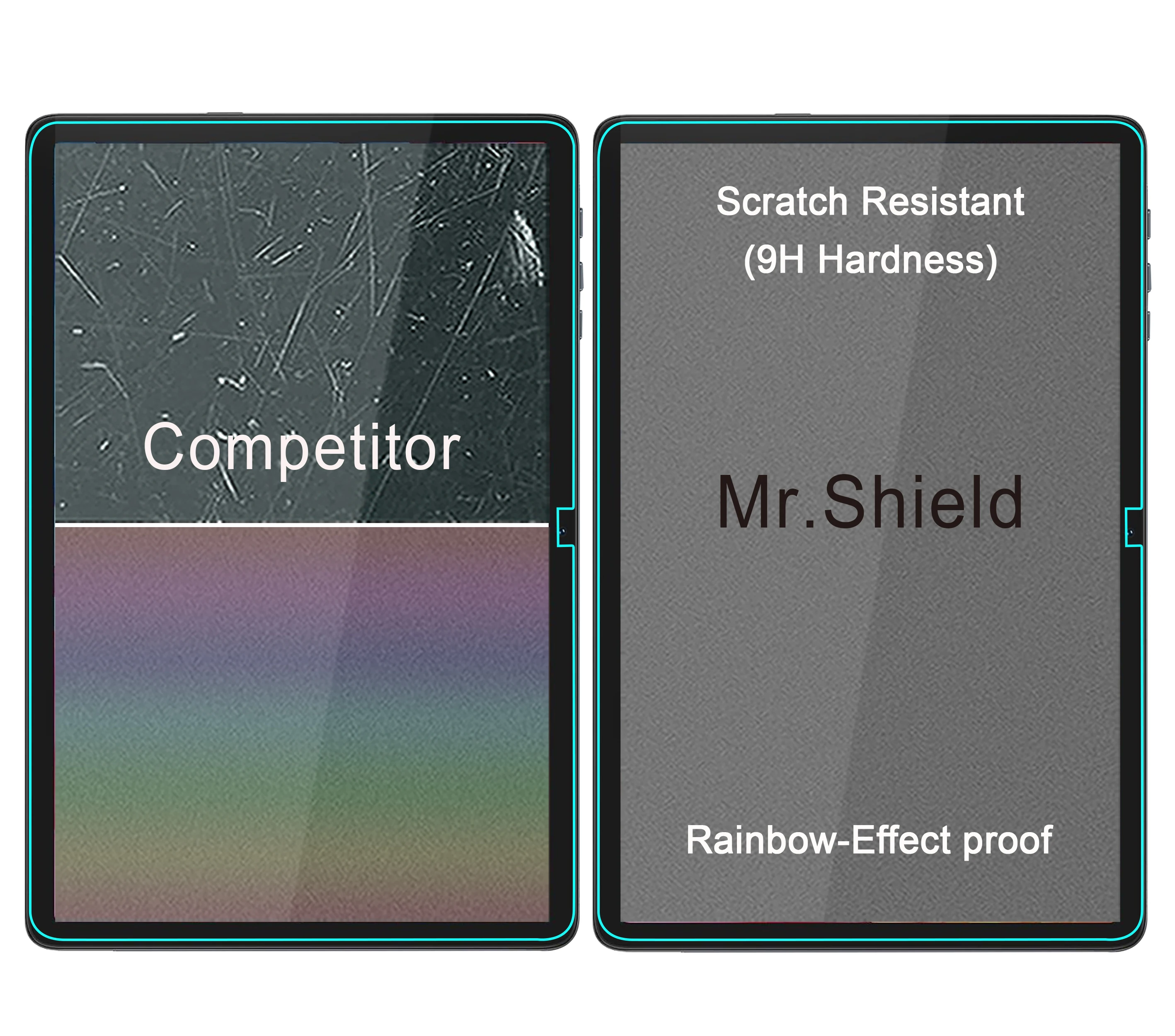 شاشة Mr.Shield متوافقة مع BESTTAB A20,10.1 Inch ، واقي بوصة [زجاج مقسى] [عبوة 2] [زجاج ياباني بصلابة 9 ساعات]