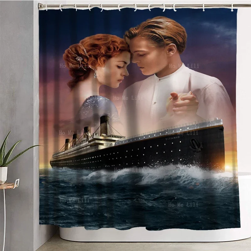 Titanic Movie Vintage Posters Decorative Art Nouveau Peacock Witch Print Shower Curtain By Ho Me Lili For Bathroom Decor