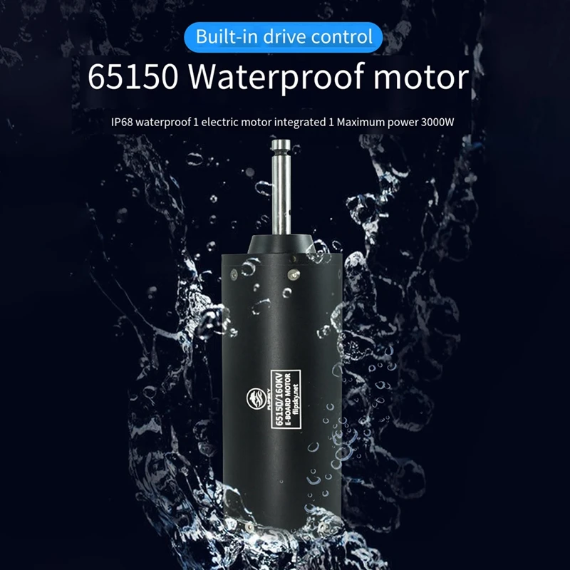 Motor Flipsky 65150 + hélice de 7 pulgadas 160KV 3000W IP68 Motor BLDC impermeable/ESC para surf barco propulsor submarino Hydro Efoil