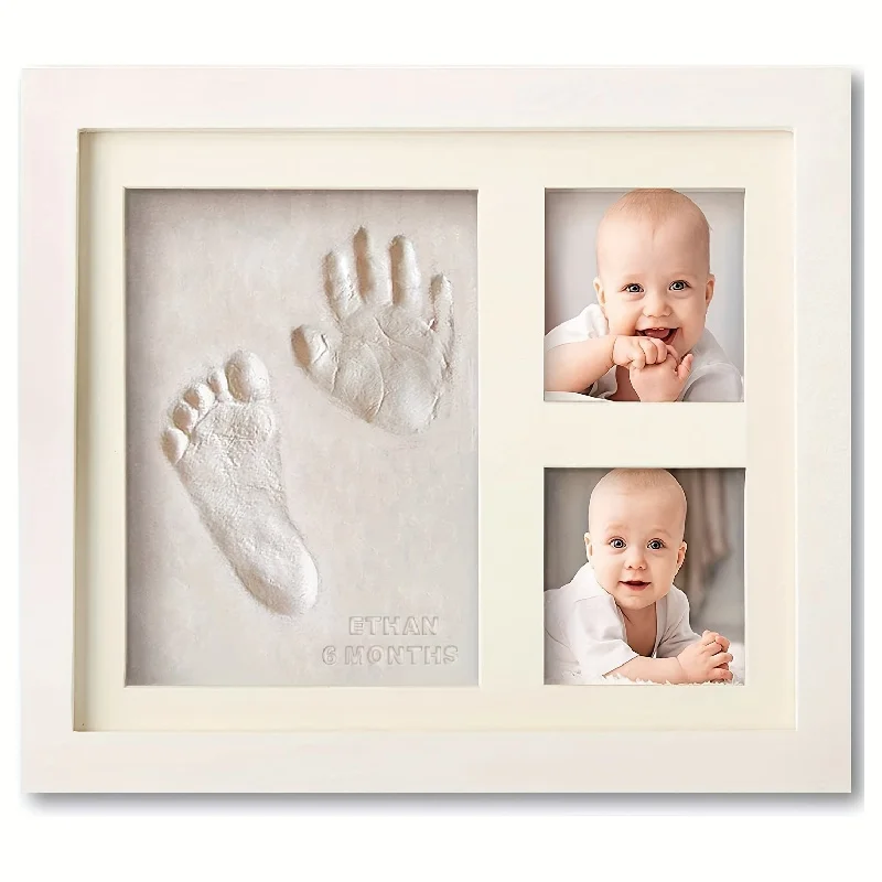 Baby Handprint Footprint DIY Safe Non-toxic Clay Photo Frame Dog Cat Paw Prints Keepsake Create Lasting Memories Gifts Souvenir