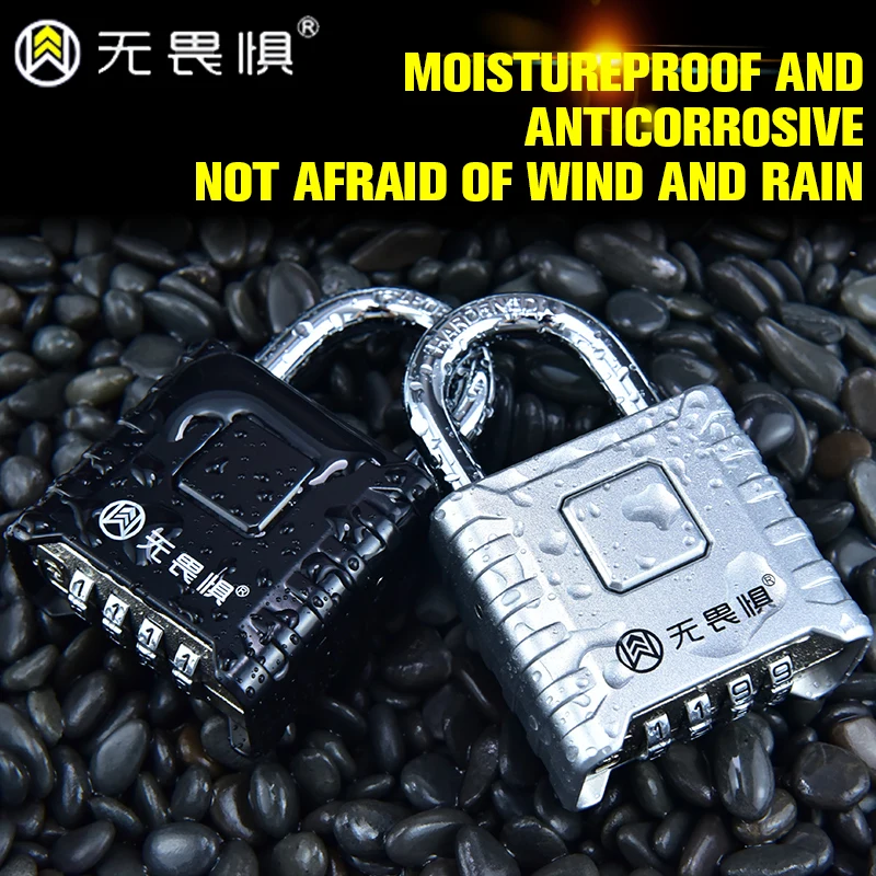 قفل مجمع معدني كبير مضاد للسرقة، قفل، مقاوم للماء، قفل نافذة مضاد للصدأ ومضاد للسرقة، وسادة باب المستودعات الخارجية