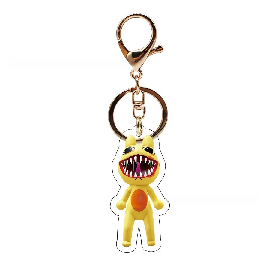 Animal Hospital Spooky Mutant Animal Keychain Pendant Cute Horror Style Mini Character Bag Charm Figure Hanging Accessory Gift