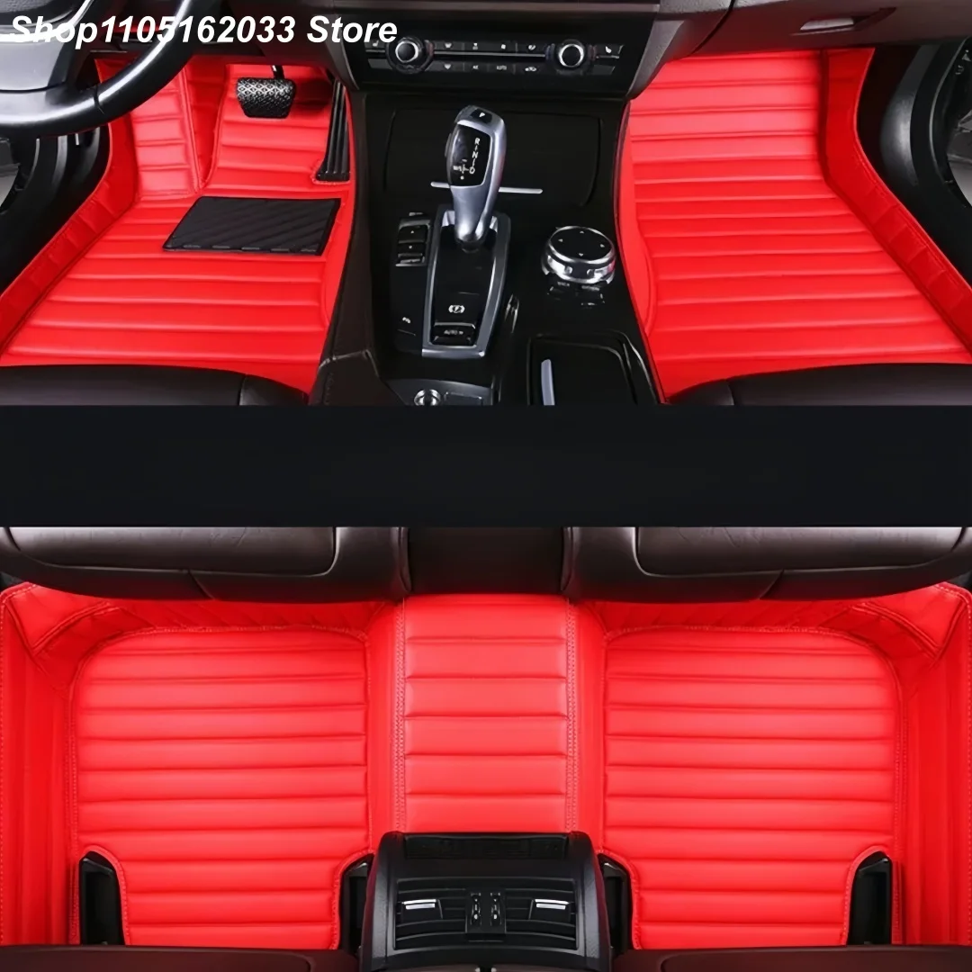 Custom Leather Car Floor Mats Fits For BMW X4 F26 2014 2015 2016 2017 Interior Details Accessories Artificial Leather view 3