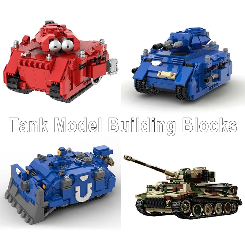 

Tank Model Building Blocks Set Military Series Troop Carrier Armored Vehicle MOC Bricks Kids Birthday Toys Ornaments Gifts