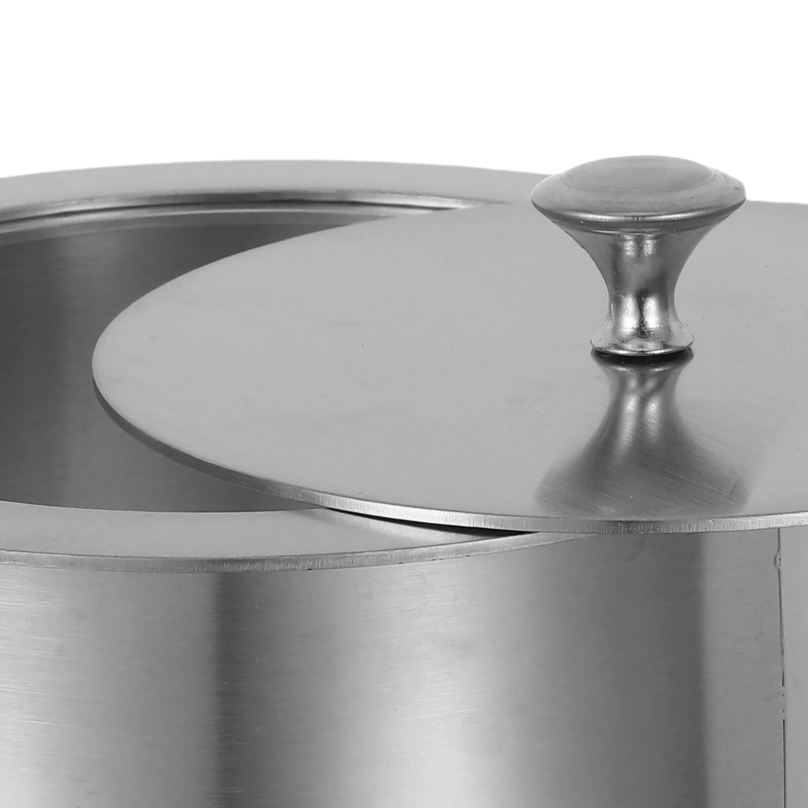 Round Embedded Stainless Steel Garbage Bin Lid Countertop Recessed Trash Cover Kitchen Waste Chute Lid Flush Mount Trash Can