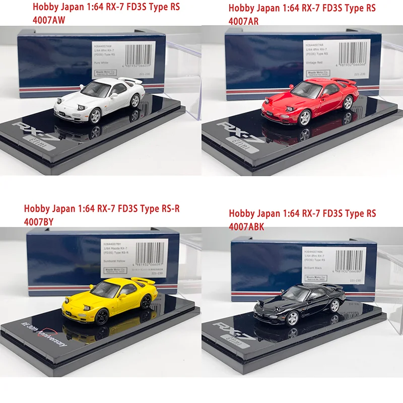 

Коллекционная модель автомобиля Hobby Japan Diecast 1:64 RX-7 FD3S Type RS/RS-R/Winning Limited из сплава, сувенир, подарок, украшение для витрины