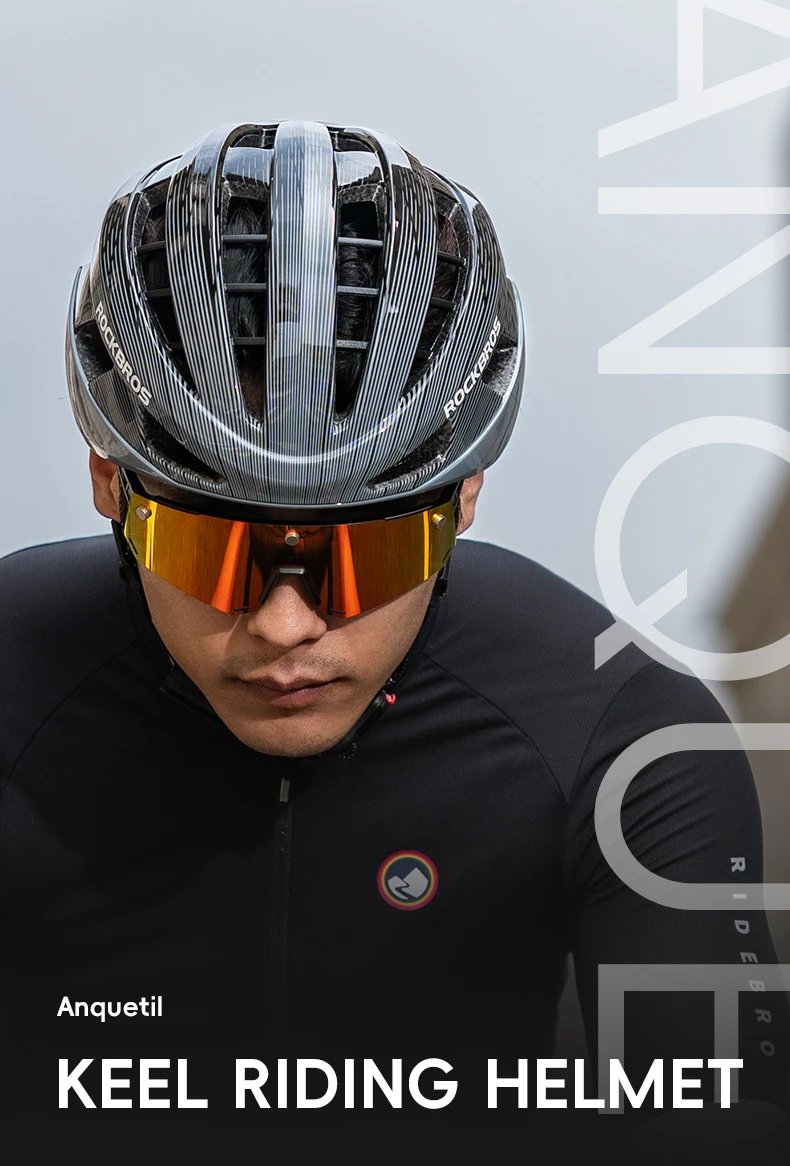ROCKBROS Fahrradhelm Herren Damen Fahrradhelm Integral geformt Verstellbar MTB Straße Verdickter Sport Sicherer Hut Fahrradhelm – Detail 1