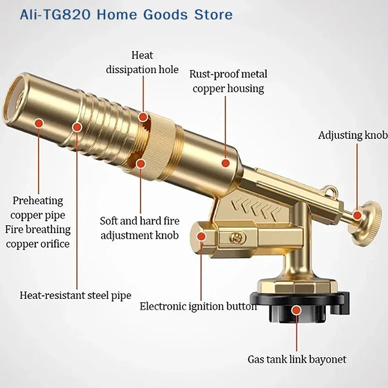 [TG820]All Bronze Gas Torch We - огляд і ціна Steam Wand Tip