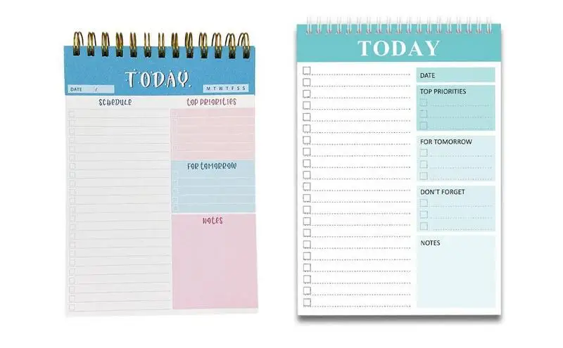 Weekly Planner Pad Daily Planner Notepad With Double Threaded Agenda Workout Journal And To Do Planner For Work And Home