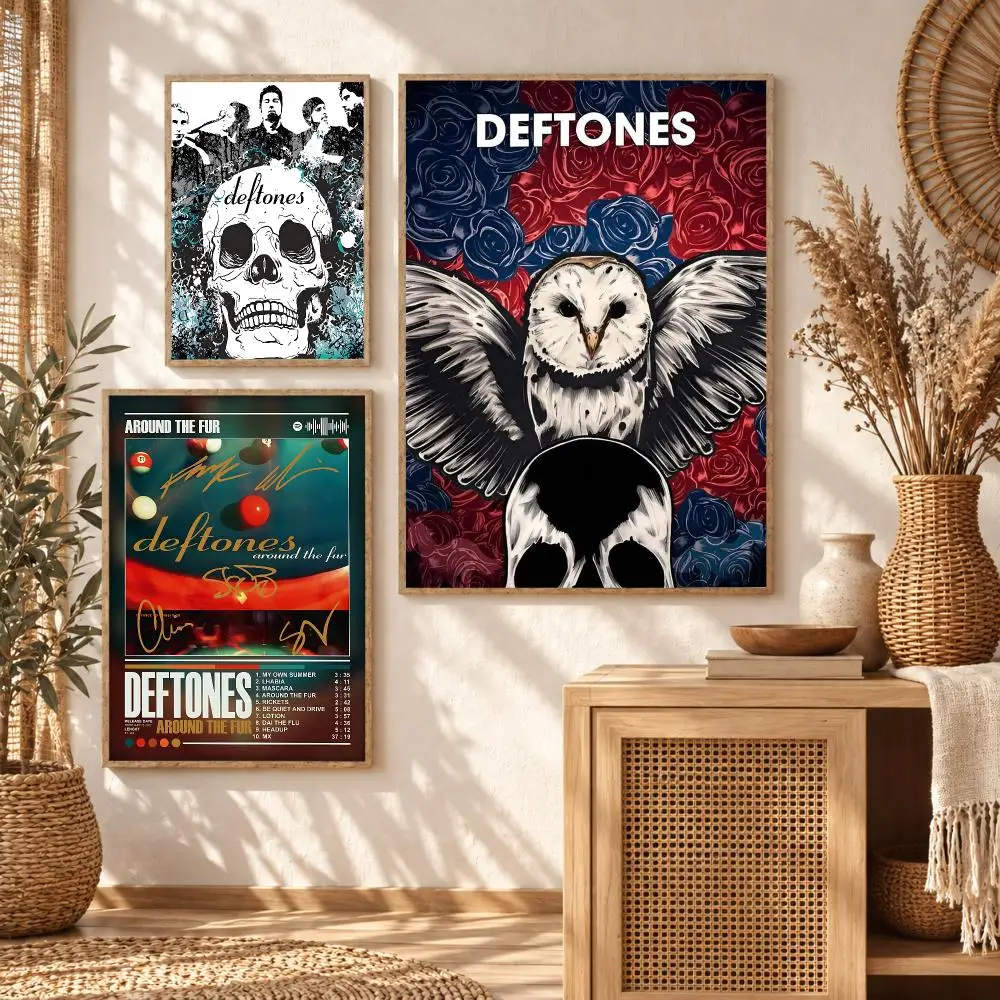 Alternative Metal Band D-Deftones Painting Calligraphy Modern Canvas Wall Art Prints for Living Room Decor | Wall Decals