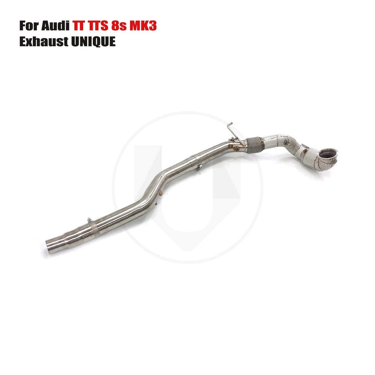 UNIQUE For 2015-2018 Audi TT TTS 8s MK3 2.0T With insulator downpipe With cat/without cat exhaust pipe