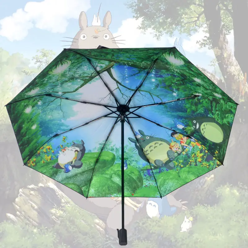 Cartoon Manual Umbrella Sun Rain Umbrella Anime Cute Daily Folding Umbrella