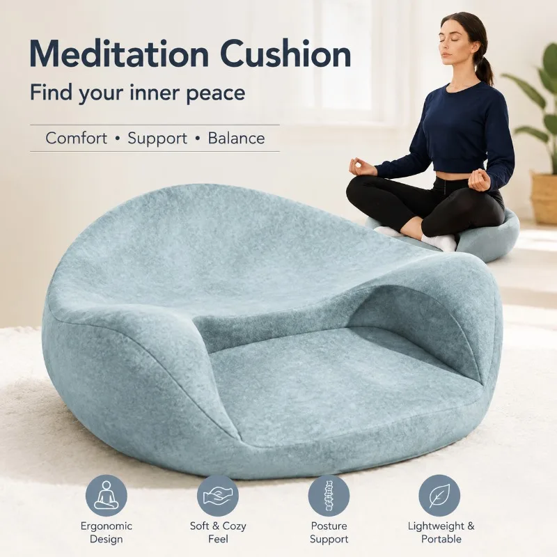 Ergonomic Ergonomic Meditation Cushion for Yoga and Zen Practice – Dense Foam Support for Long-Lasting Comfort - Aliexpress Deal