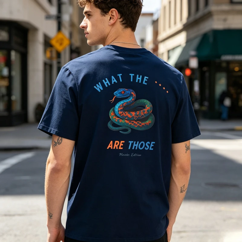 What The Are Those Snake Graphic T Shirt Funny Meme Print Tee Men Women Soft Cotton Crew Neck Short Sleeve Trendy Streetwear