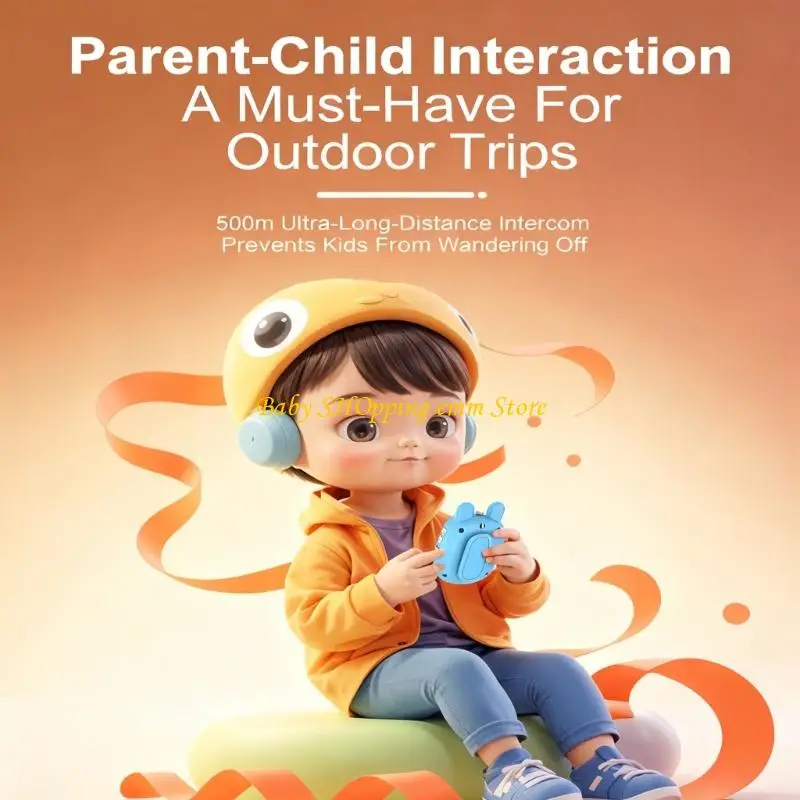 Dispositivo comunicazione per bambini ricaricabile 23GD Walkie-talkie portatili da costruzione antiurto ideali per attività