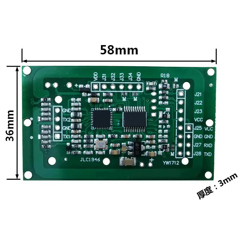 HSJ522BTP NFC Read-write Module, Charging Pile Card Swiping Module, 13.56mhz RFID Radio Frequency Identification Module