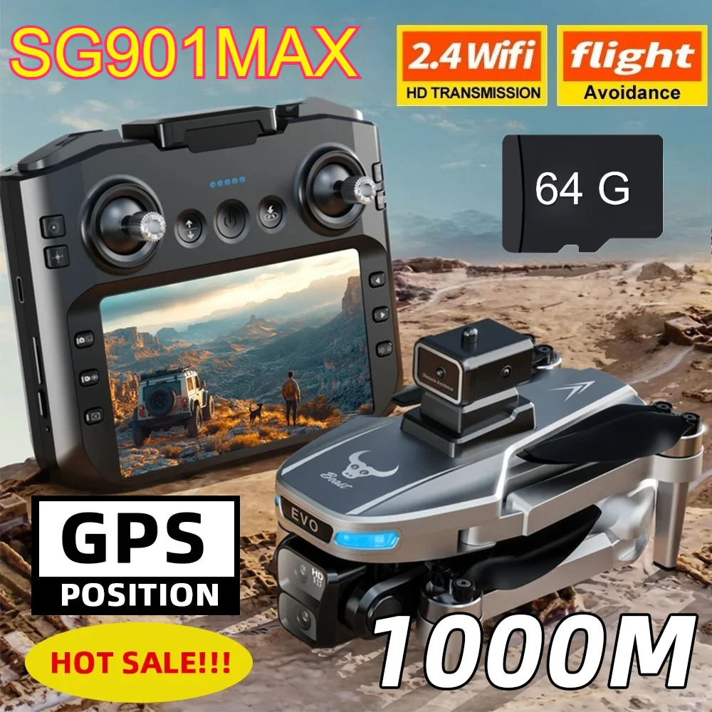 Picture 3: New SG901 MAX GPS Drone Professional 8K Camera Aerial FPV Brush Avoiding Obstacle with Large Screen Remote Control Folding Dron