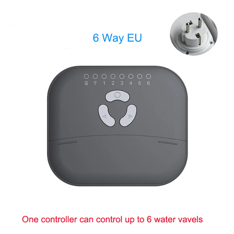 Smart Garden Watering Timer WiFi Irrigation Controller 4/6/8-way Irrigation Water Solenoid Valve Programmable Drip Water Systems