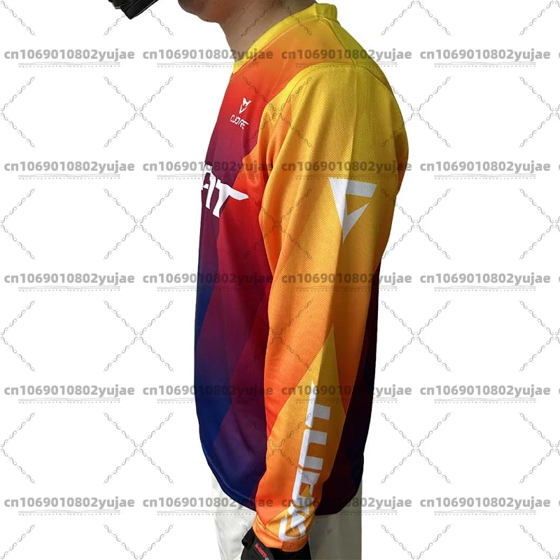 Men's Giant Long Sleeve Mountain Bike Cycling Jersey Real Shot BMX Cross Country Motorcycle Downhill Versatile Cycling Gear