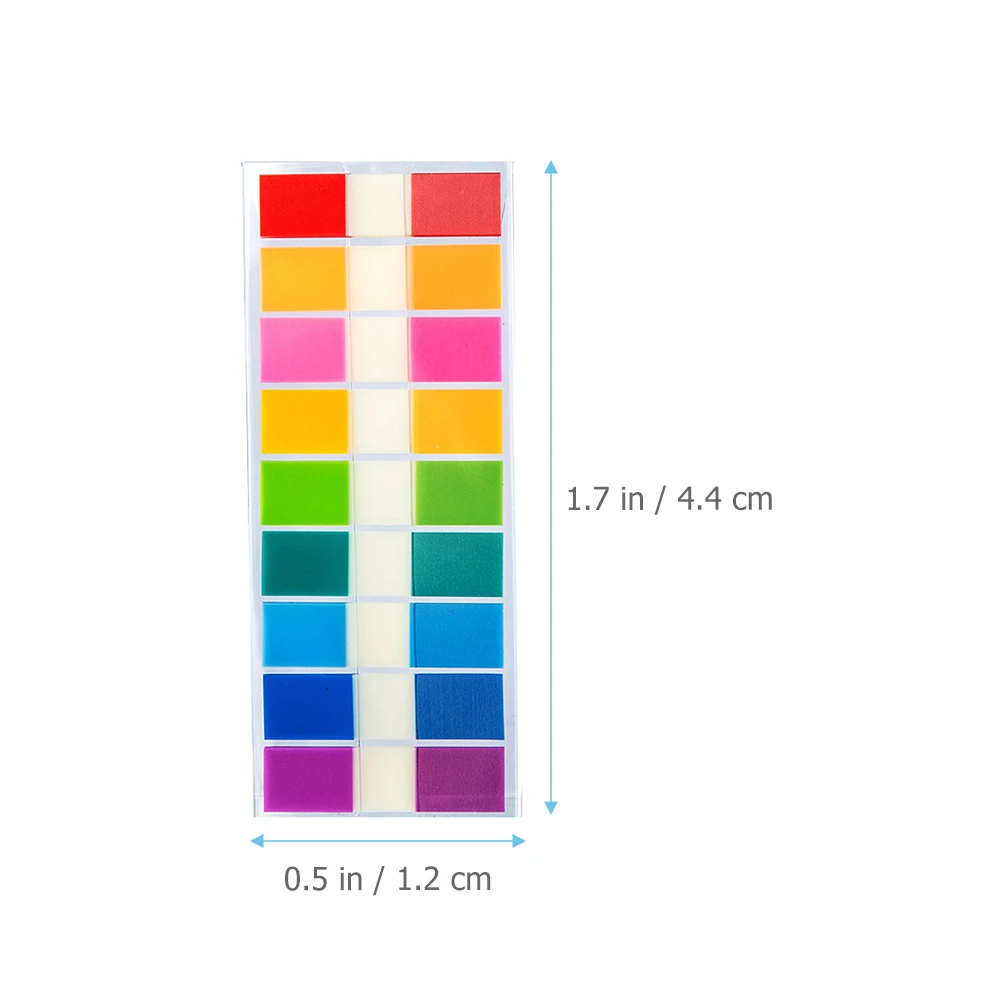 

900 Pcs Index Tabs Sticky Page Markers PVC Transparent Stickers for Book Magazine Planner Notes Study Practical