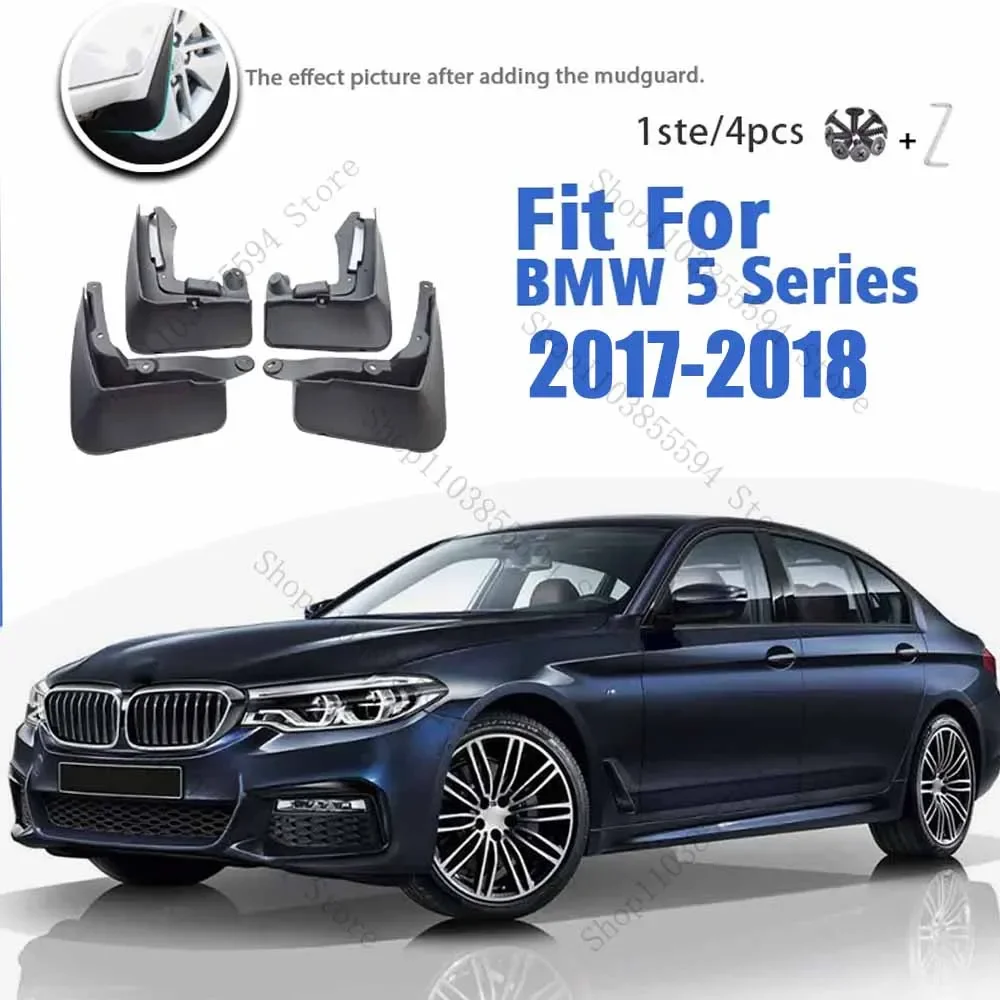 Mudguard For BMW 5 Series 2017-2018 Front Rear 4pcs Mudflaps Mudguards Car Accessories Auto Styline Splash Guard Fender