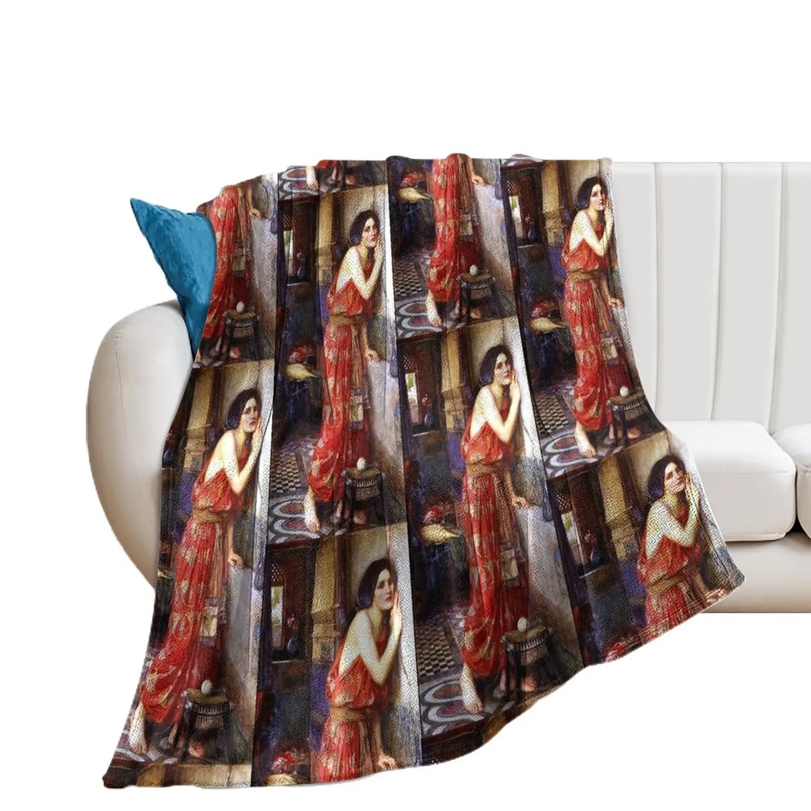 Thisbe - John William Waterhouse Throw Blanket Beach Luxury Thicken Decorative Beds Blankets