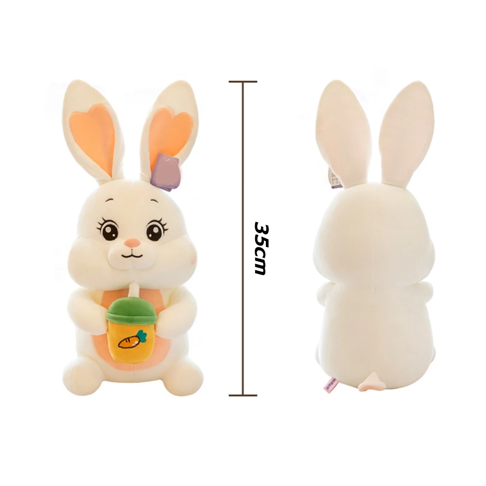 Adorável coelho boneca de pelúcia macio brinquedo de pelúcia criança abraçando travesseiro presente