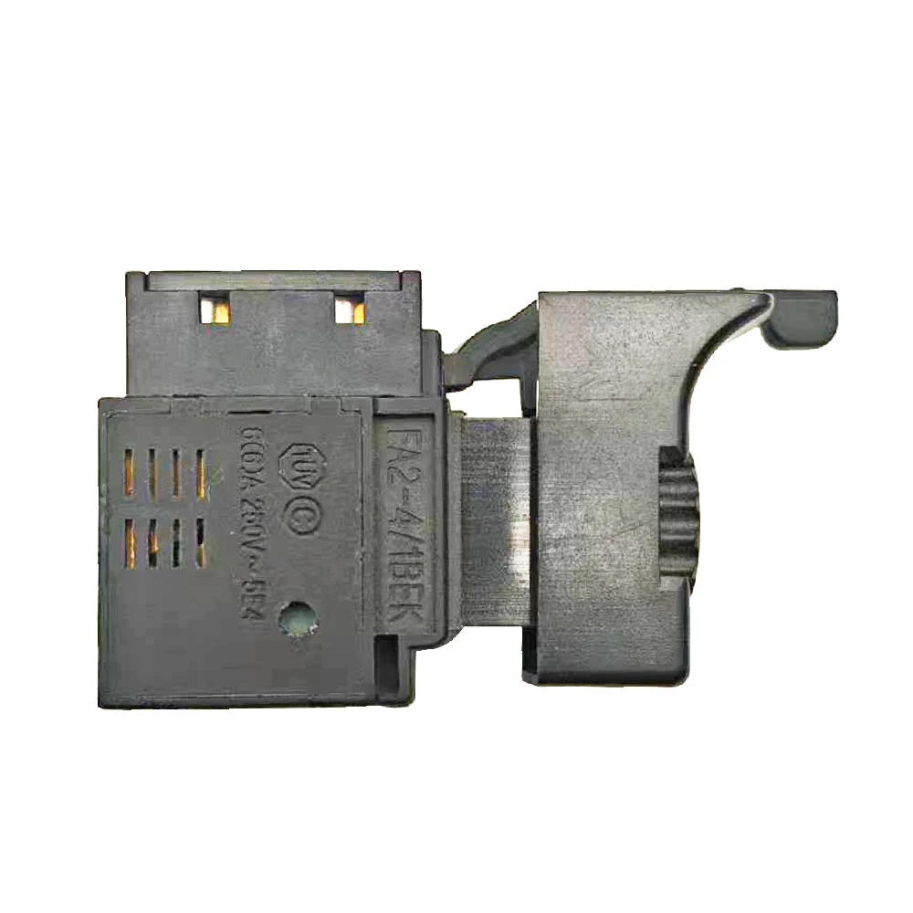 FA2-4/1BEK Black 6A 250V Electric Drill Speed Control Trigger Button Switch Trigger Switch With Small Light For Power Tools