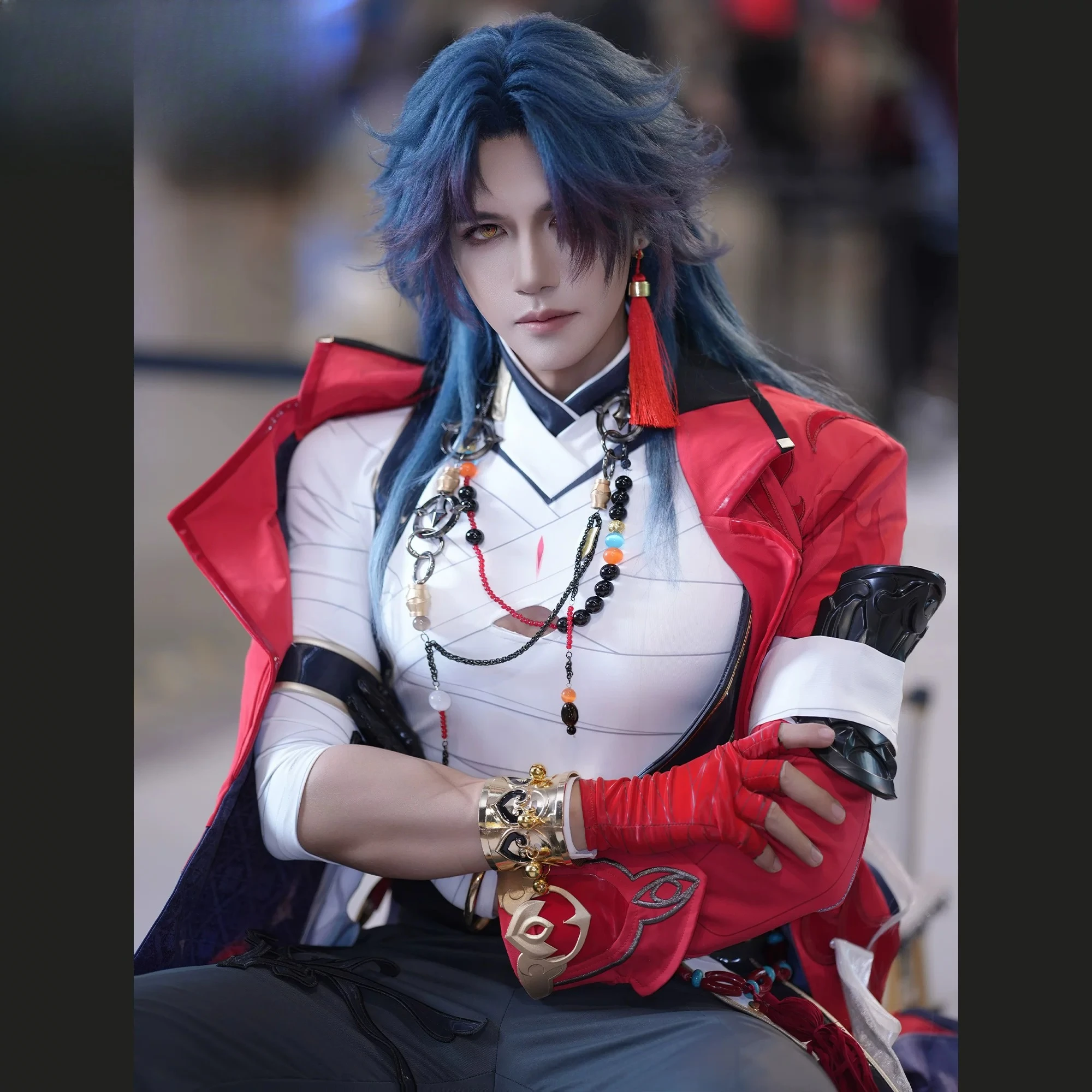 

Game Honkai：Star Rail Blade Cosplay Costume Uniform Halloween Carnival Christmas Play Role Handsome Men Woman Clothes Clothing