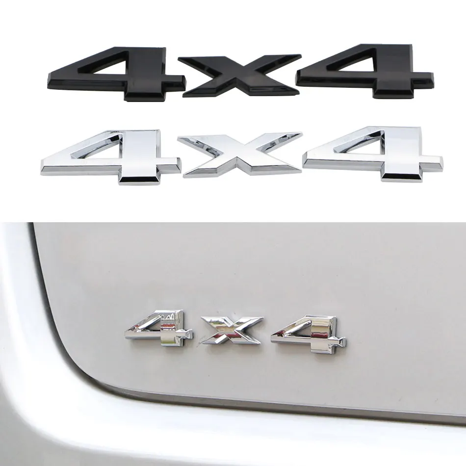 

3D 4x4 автомобильная наклейка с логотипом, эмблема, значок, наклейки, хромированные аксессуары для стайлинга автомобилей из АБС-пластика для Frod Bmw Lada Honda Audi Toyota