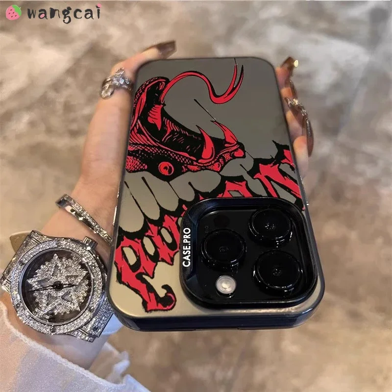 غلاف رائع لهاتف Xiaomi 14T Civi 4 Pro 14 Ultra Redmi 14C 13 A3X Note 14 Pro Plus Poco F6 Pro C61 حافظة هاتف فاخرة على شكل ثعبان #5