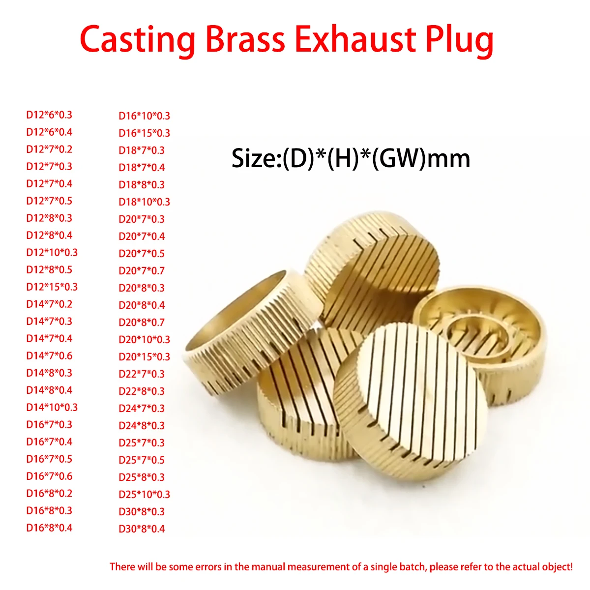 

Casting Brass Exhaust Plug, Coated Sand Mold, Casting V-Process Mold, Foam Mold, Venting Granule, Exhaust Valve