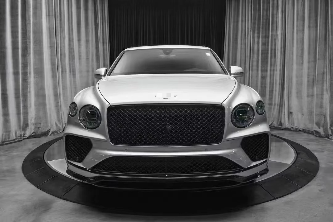 Custom Products Body Kit Compatible forBentley Bentayga Model SP Style Front Lip Rear Diffuser Wing Trim Strip Dry Carbon