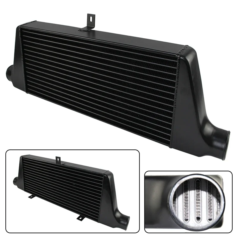 

Wrinkle black Aluminum Tube & Fin Intercooler For Toyota MARK II JZX110 1JZ-GTE 1JZGTE 2.5L Torbo Engine 2000-2004 450BHP