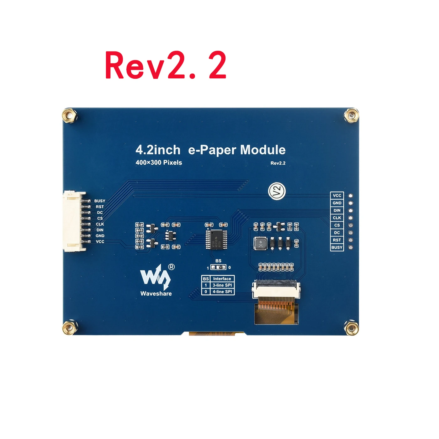 4.2inch SPI Epaper E-paper E-Ink for RPI Raspberry Pi Zero 2 W 3B 3 4 Model B 5 STM32 Arduino Display Screen Module