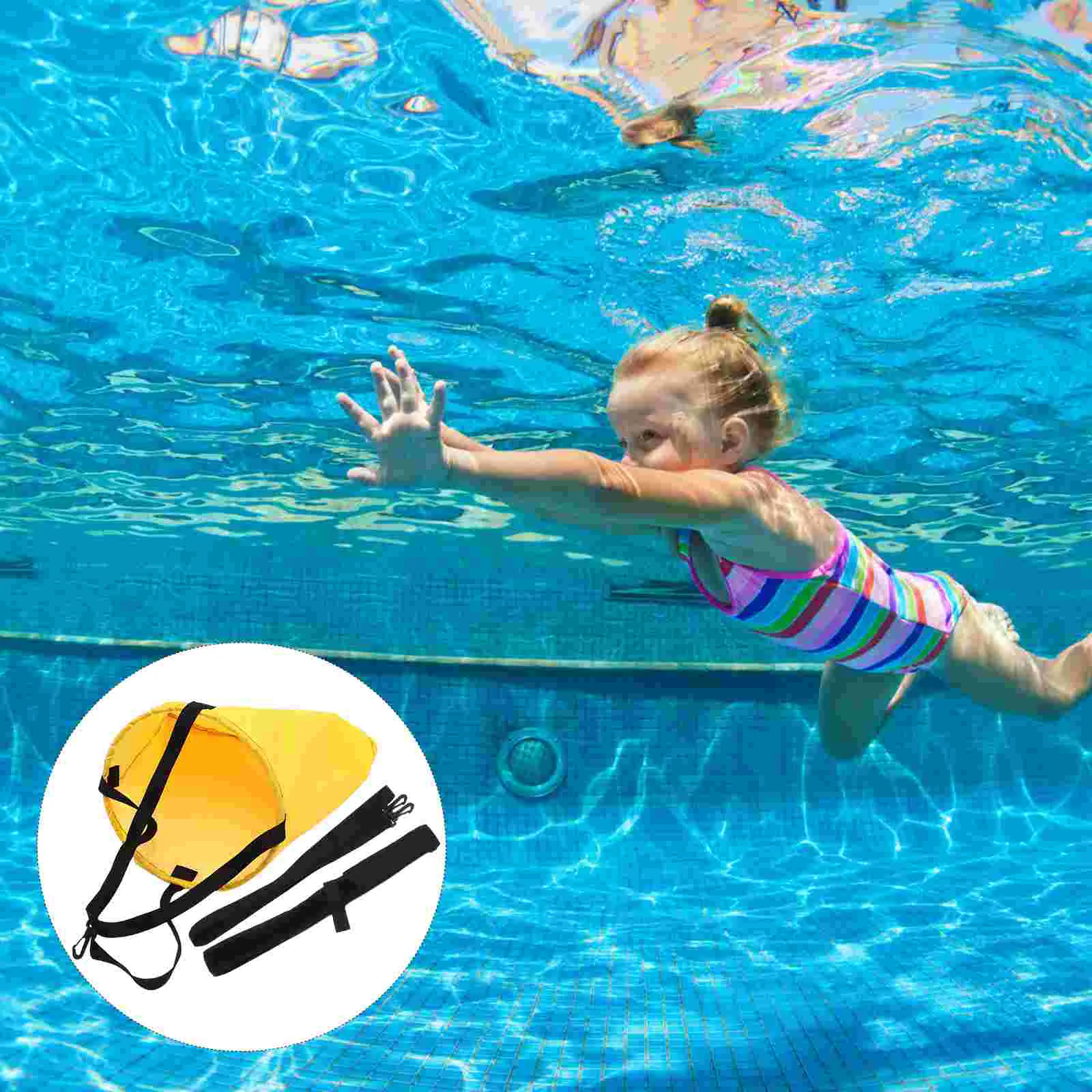 Pool Exercise Equipment Swim Parachute Resistance Band Lessons Swimming Fitness