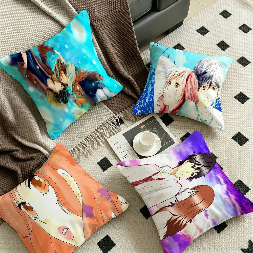 Ao Haru Ride Anime Lucky Dragon pillow cover sofa cushion cover home room decoration children gift