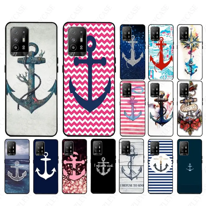 funda boat anchor shell Phone cover For oppo Realme 8Pro 6PRO 6i 7pro 9i 9pro C11 C21Y C21 C25Y C25S C3 Q3S XT Cases coque