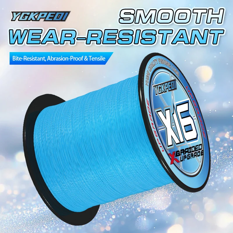 

ygk g-soul X16 Strands Braided Carp Multifilament Wire 300/500/1000M Super Strong Durable Smooth 100%PE Fishing Line Accessories