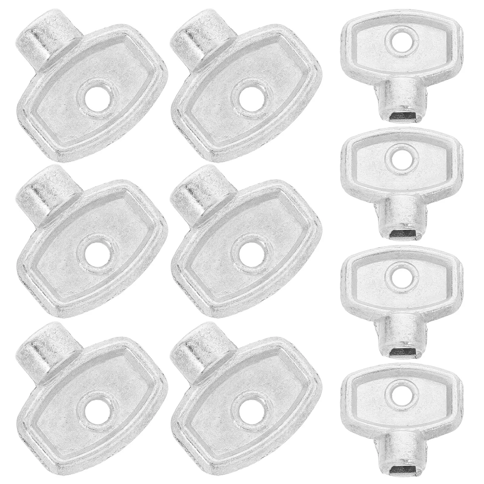 

10pcs Radiator Accessories Hose Bib Key Electric Meter Anti freeze Valve Silver Durability Easy Use Versatile Design Quick