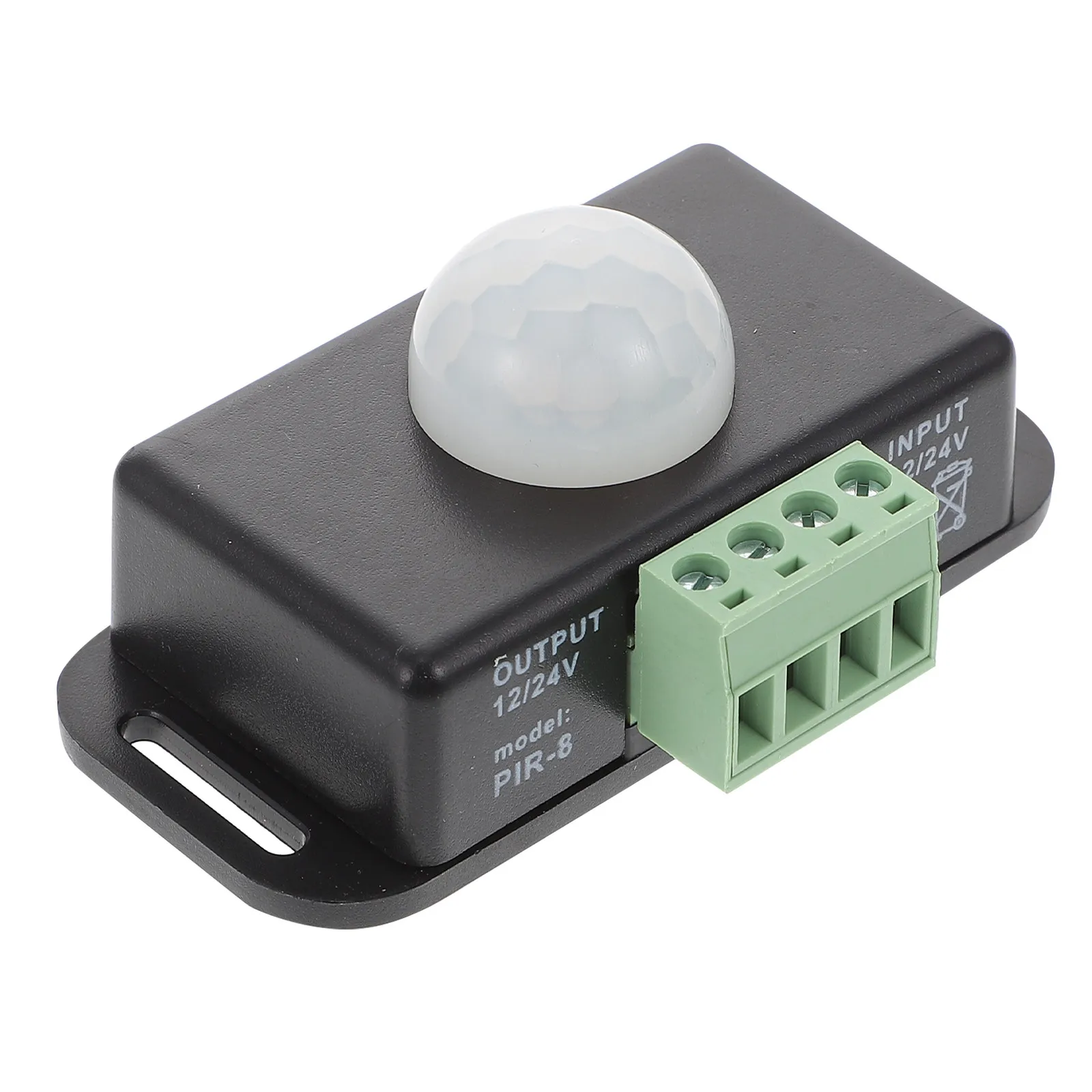 

Pir Motion Sensor Controller for LED Light Strips Infrared Body Detection Auto Activation Night Light Sensor Switch ABS Built