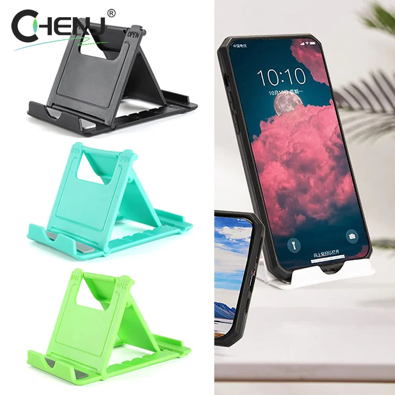 1pcs Portable Phone Lazy Holder Multi-angle Adjust Universal Foldable Mobile Phone Tablet Desk Stand Accessory