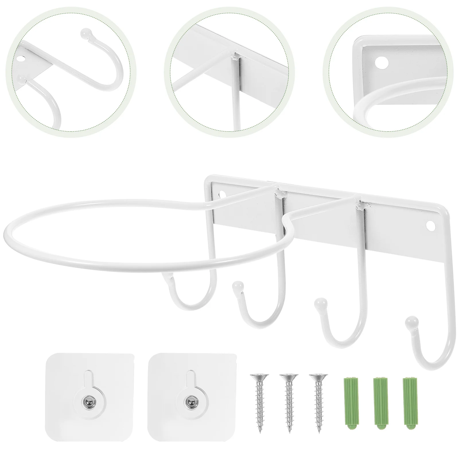 バスケットボール収納ラック 3 フックナノホワイト鉄壁マウントホームジムスポーツボールスタンドディスプレイホルダーバスケットボール