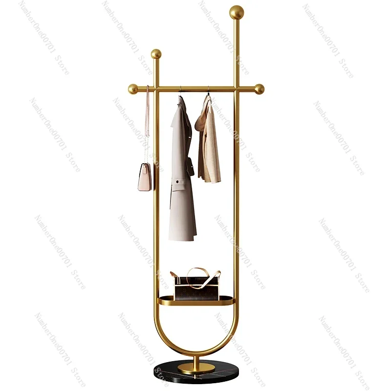 

Gold Metal Clothes Rack Entrance Boutique Living Room Clothes Rack Stand Hanger Shelving Burro Ropa Perchero Nordic Furniture