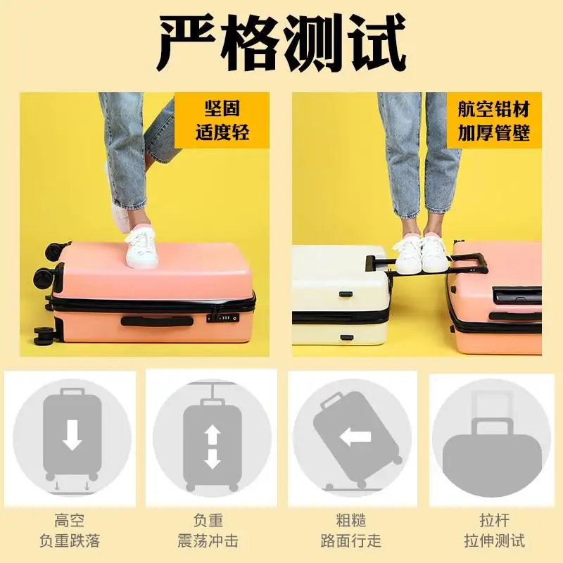 Luggage female fashion net red password trolley box cute bear student 20 inch boarding suitcase 24 trend