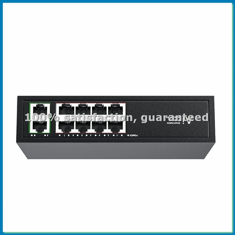 

POE-коммутатор 100 Мбит/с, Ethernet-коммутатор, POE-сплиттер IEEE 802.3af/At для IP-камер, беспроводных точек доступа, Wi-Fi роутеров, вилка стандарта США, 10 портов - A51M