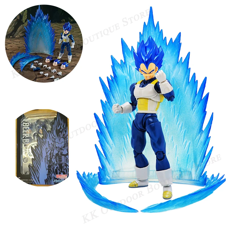 

In Stock Dragon Ball Deep Blue Vegeta Anime Action Figure Demoniacal Fit SHF Full Power Gift Hobby Collector Doll Children Toy